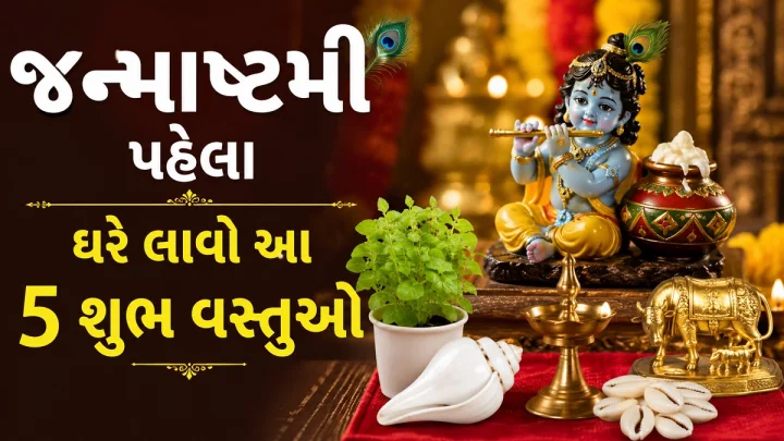 જન્માષ્ટમી પહેલા ઘરે લાવો આ 5 શુભ વસ્તુઓ, ઘરમાં આવશે સુખ સમૃદ્ધિ અને દૂર થશે દરેક પરેશાની