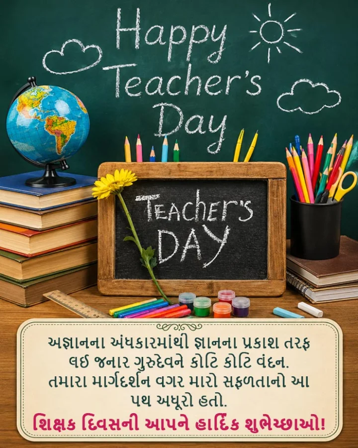 Happy Teachers Day 2026 Wishes In Gujarati