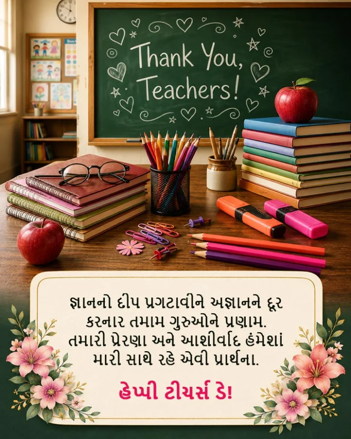 Happy Teachers Day 2026 Wishes In Gujarati