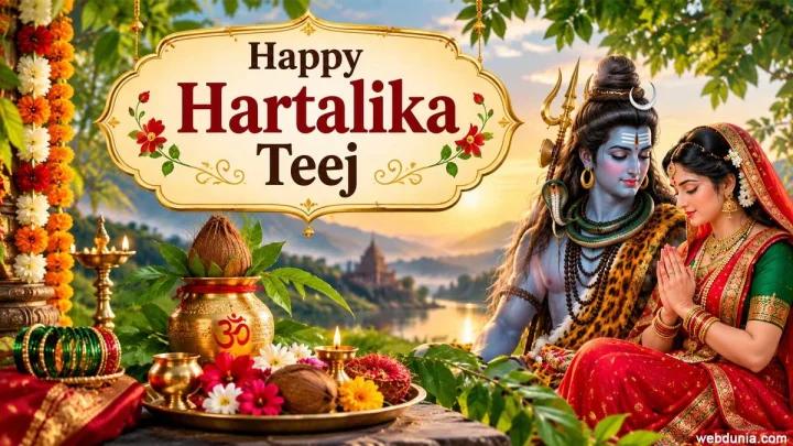 Hartalika Teej 2026  Wishes: કેવડાત્રીજ 2026 ની શુભકામનાઓ