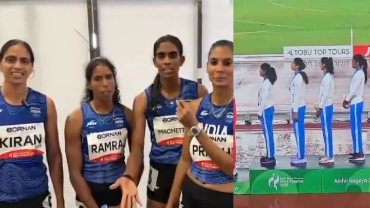 ભારતીય મહિલા ટીમે 4x400  મીટર રિલેમાં રચ્યો ઈતિહાસ, ભારતને અપાવ્યો છઠ્ઠો ગોલ્ડ