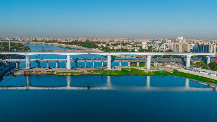 બુલેટ ટ્રેન પ્રોજેક્ટમાં મોટી સફળતા: અમદાવાદમાં સાબરમતી નદી પર 480 મીટર લાંબો પુલ બનીને તૈયાર