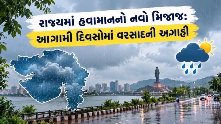 રાજ્યમાં હવામાનનો નવો મિજાજ: આગામી દિવસોમાં વરસાદની અંબાલાલ પટેલની મોટી અગાહી