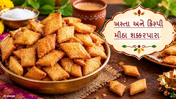 દિવાળી સ્પેશિયલ ખસ્તા શક્કરપારા પરફેક્ટ માપ સાથે બનાવવાની રીત  (Khasta Shakkarpara)