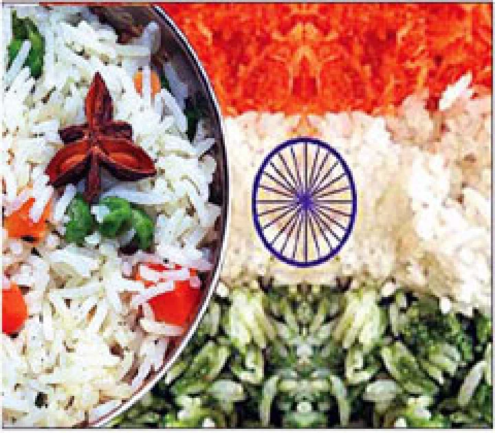 स्वादिष्‍ट नमकीन शाही तिरंगे चावल