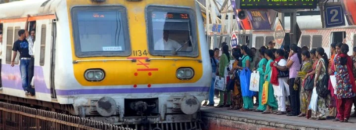 fire in local train