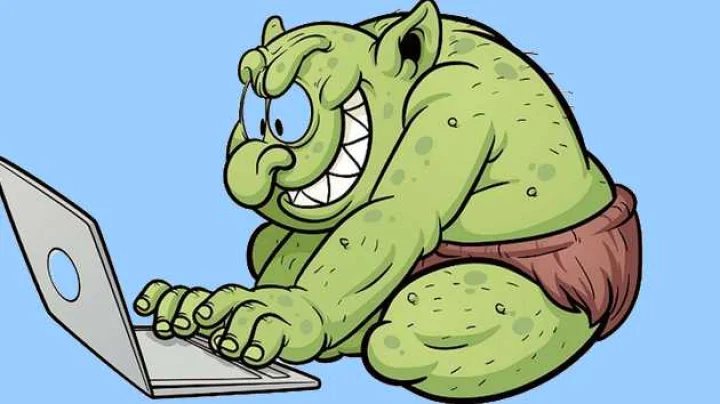 Troll on social media