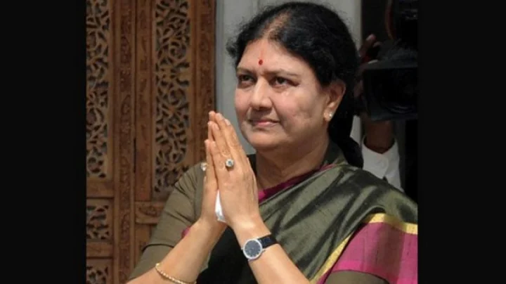 AIADMK leader and former Tamil Nadu Chief Minister Jayalalithaa's colleague V. K. Shashikala Administrative Officer Chandralekha