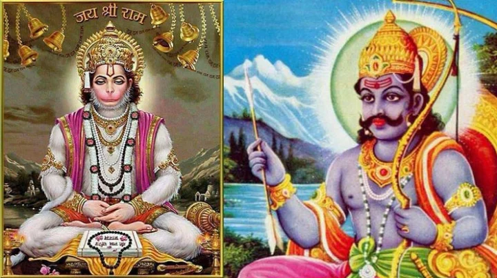 Lord Hanuman and Shani Dev