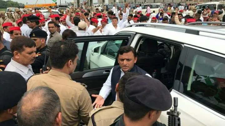 Akhilesh Yadav arrested