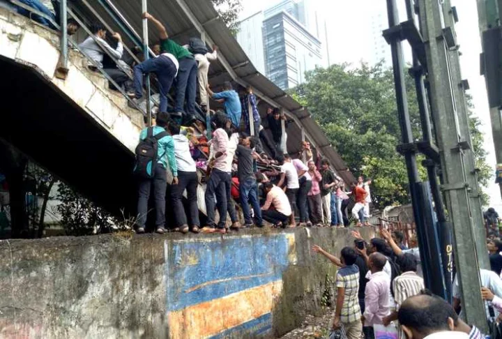 Mumbai Parel Elphiston Railway Bridge