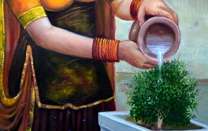 तुलसी की ग्राम्य लोककथा