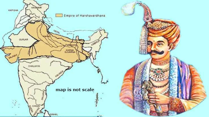 history of King Harshavardhana in hindi