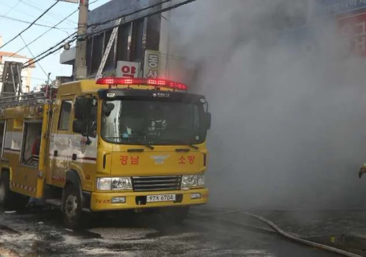 Fire in China
