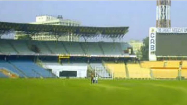 Fierce fire in the stadium before the World Cup