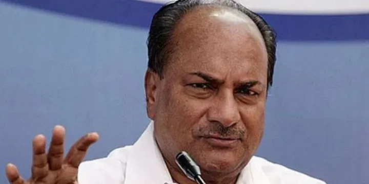 Former Defense Minister AK Antony