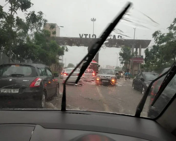 heavy rain