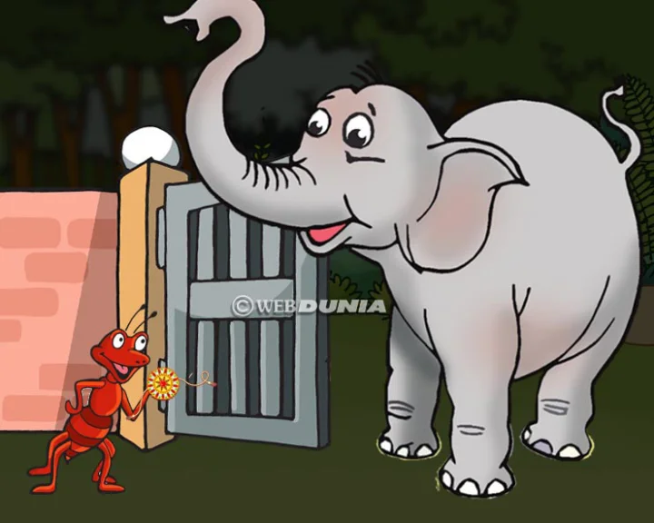 elephant-ant and rakhi