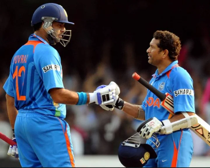Yuvraj Singh and sachin