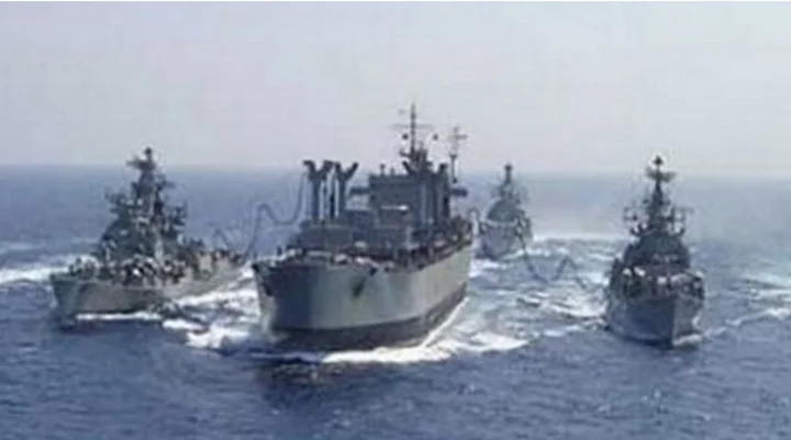 US warships