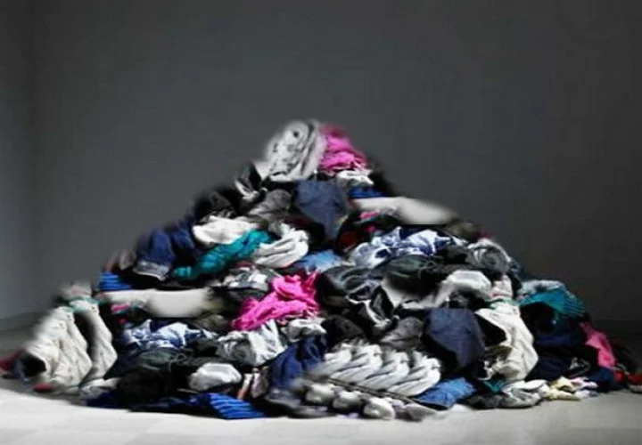 Torn old clothes