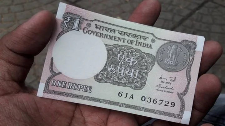 New 1 rupee new note