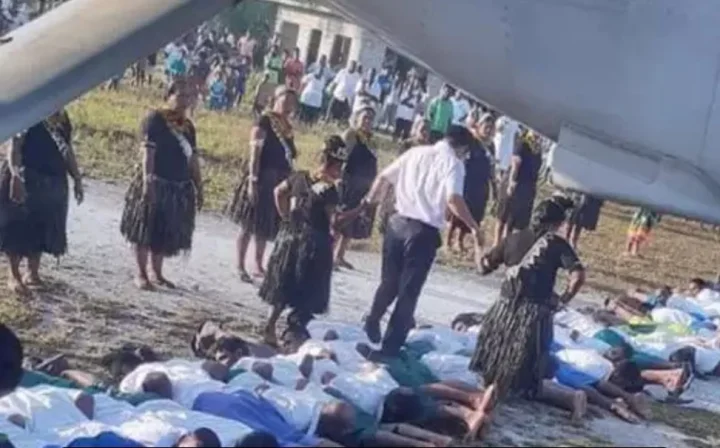 Chinese Ambassador In Kiribati Walking On Children Backs Sparks Outrage