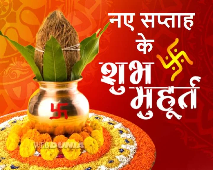 WeeklyMuhurat 14December to 20December 2020