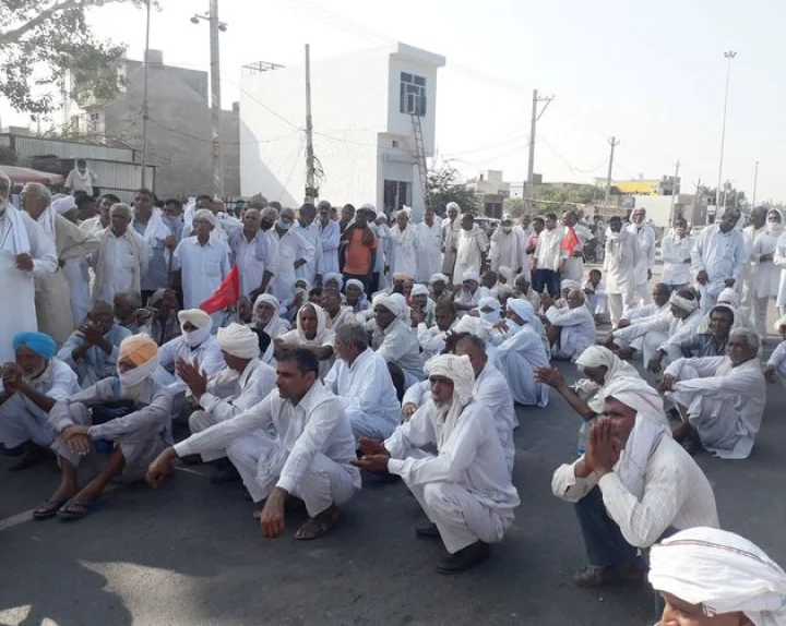 farmers protest