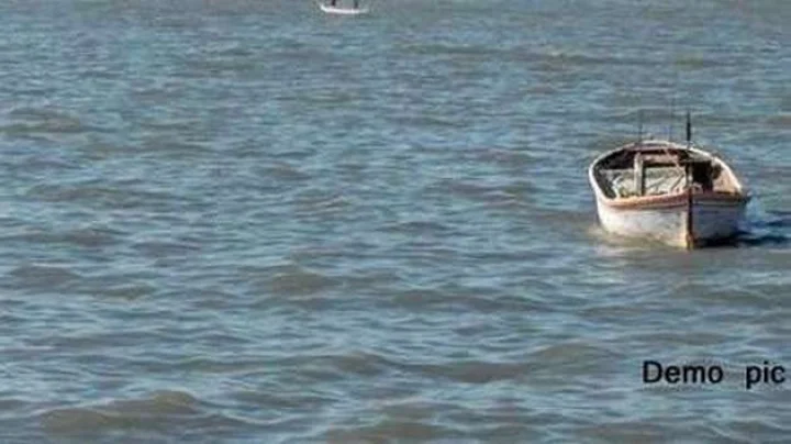 Small boat washed ashore near Alibaug coast