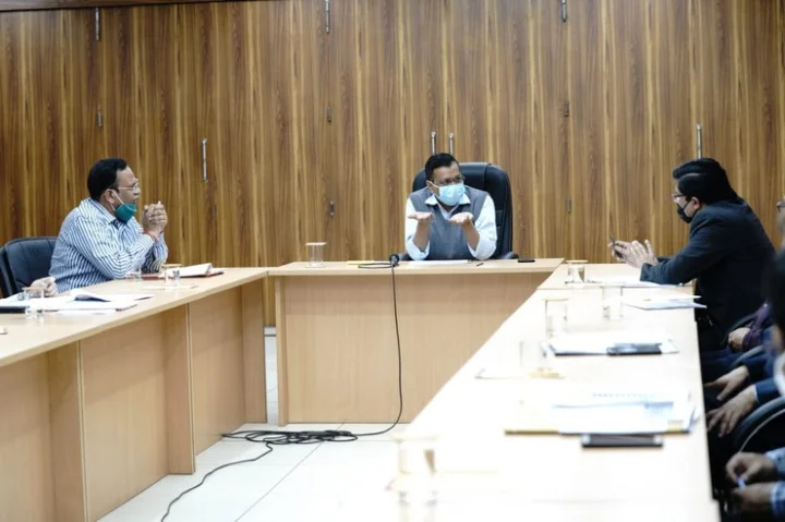Delhi Water Board Review Meeting