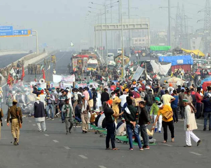farmers protest