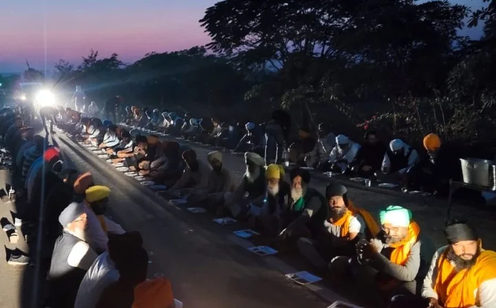 Farmers protest