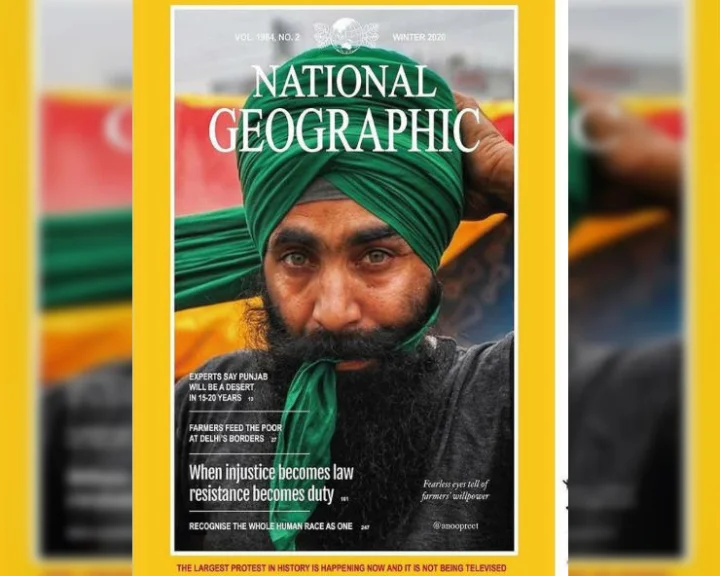 Fact Check: National Geographic मैगजीन के कवर पर भारत का प्रदर्शनकारी किसान? जानिए वायरल PHOTO का पूरा सच
