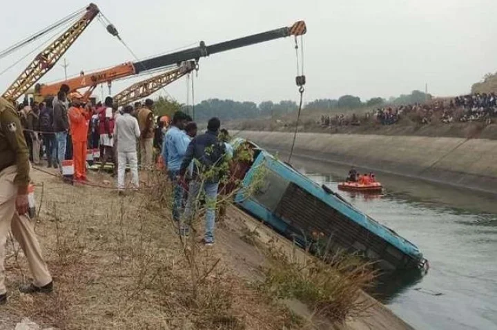 Bus accident in MP