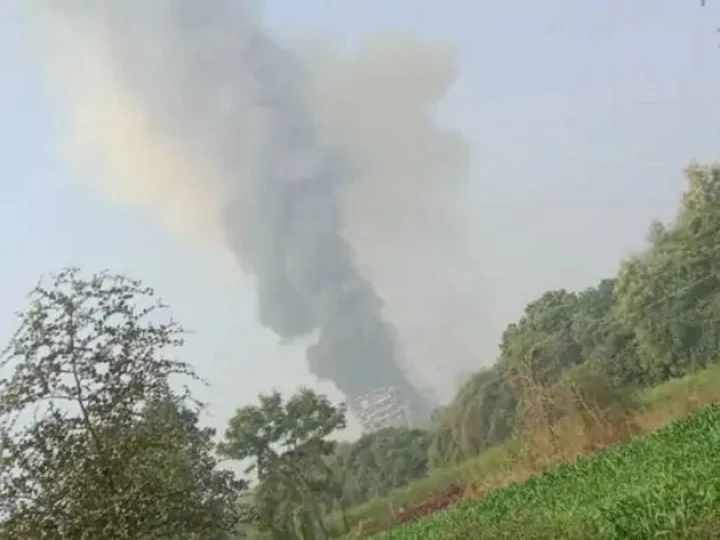 fire in chemical plant