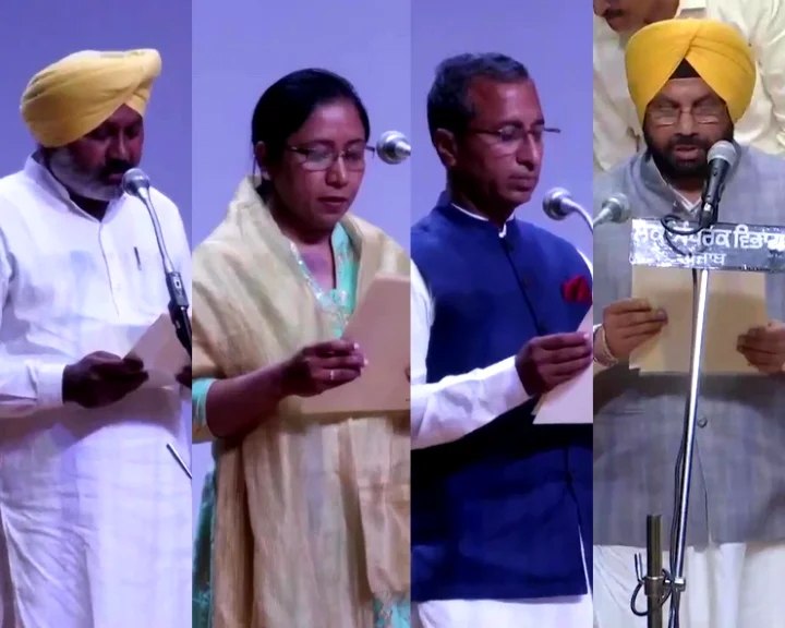 भगवंत मान की टीम में शामिल हुए 10 मंत्री, बलजीत कौर एकमात्र महिला