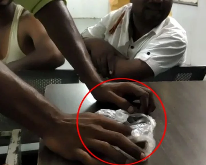 snake bit the man