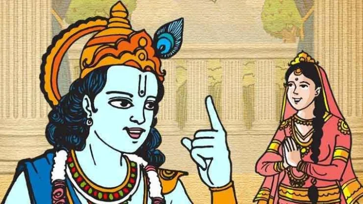 चिंधी बांधिते द्रौपदी, हरिच्या बोटाला