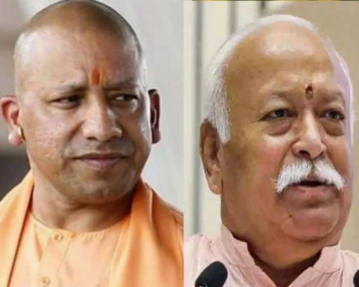 RSS chief Mohan Bhagwat in Gorakhpur