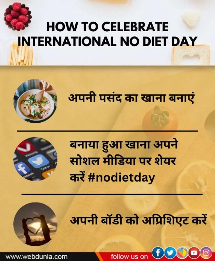 इंटरनेशनल नो डाइट डे