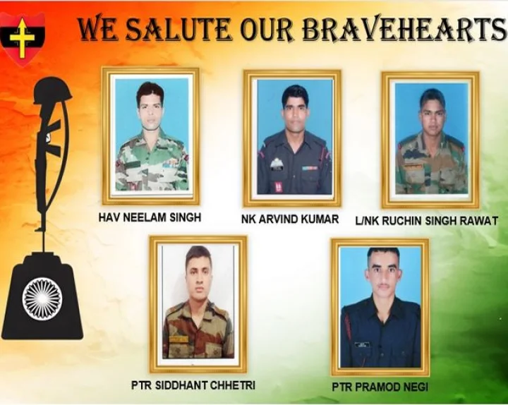 soldiers martyred in operations against terrorists in Rajouri