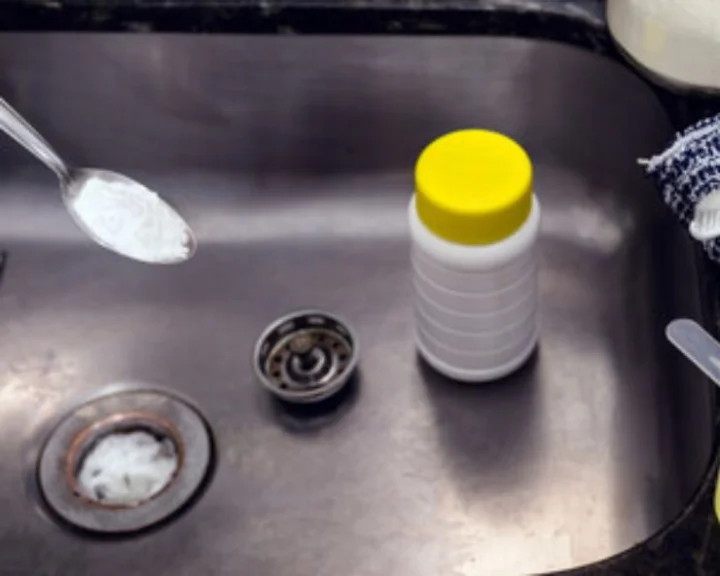 clogged kitchen sink home remedy