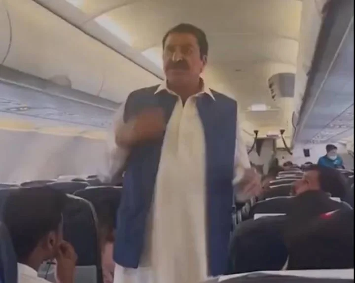 begging in plane
