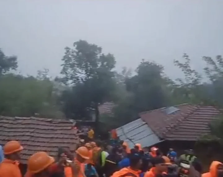 landslide in raigad irshawadi village