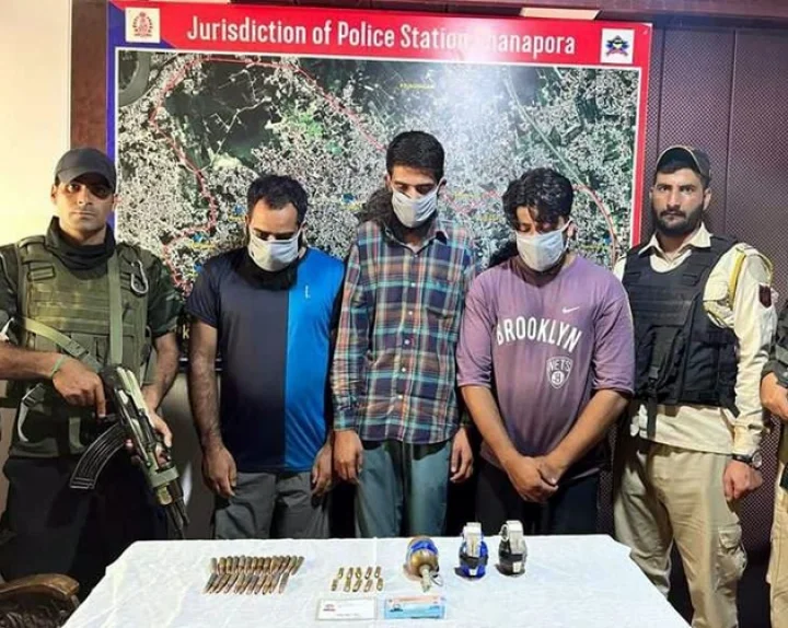 3 terrorists arrested in Srinagar