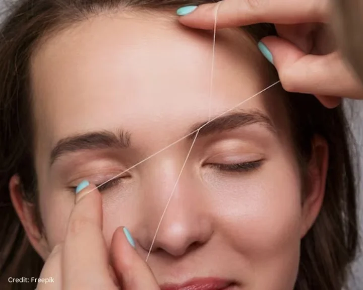 after threading to avoid pimples