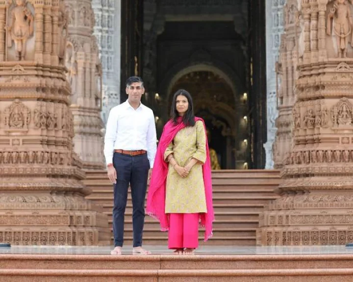 rishi sunak in akshardham mandir
