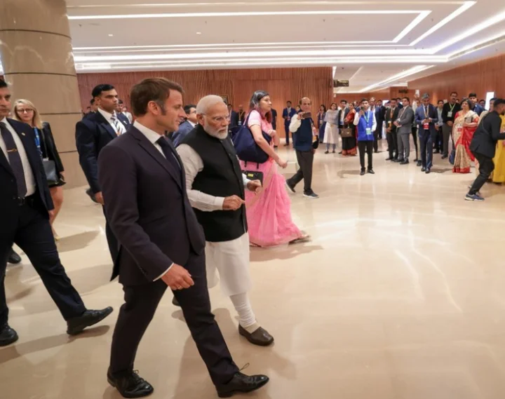Prime Minister Narendra Modi President Emmanuel Macron
