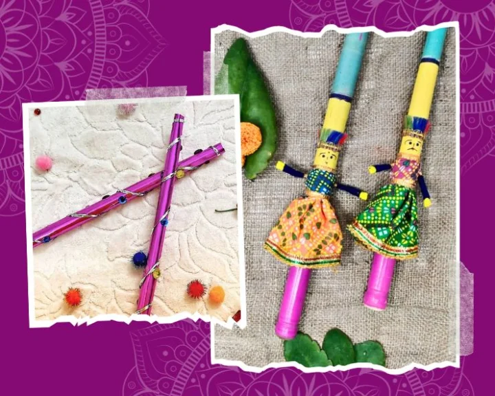 dandiya stick decoration ideas